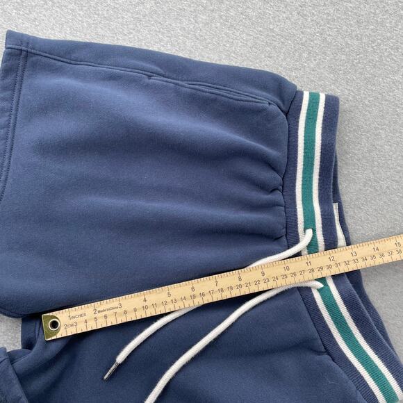 Abercrombie & Fitch Fleece Sweat Shorts Women XS Blue Green Drawstring Retro - Picture 7 of 12